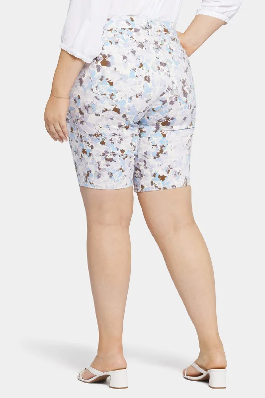 Briella 11 Inch Denim Shorts In Plus Size - Becca Bouquet