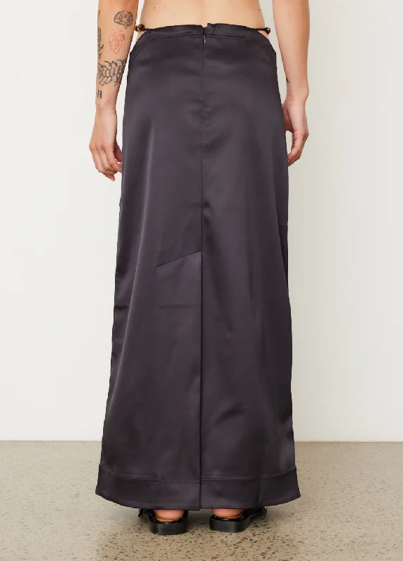 Double Satin Maxi Skirt