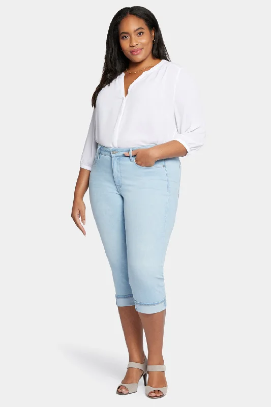 Marilyn Straight Crop Jeans In Plus Size - Brightside