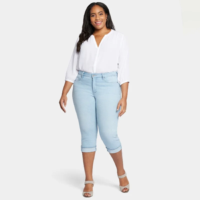 Marilyn Straight Crop Jeans In Plus Size - Brightside