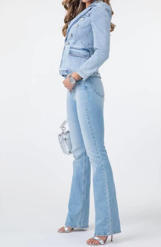 Micro Flare Jeans In Francoise