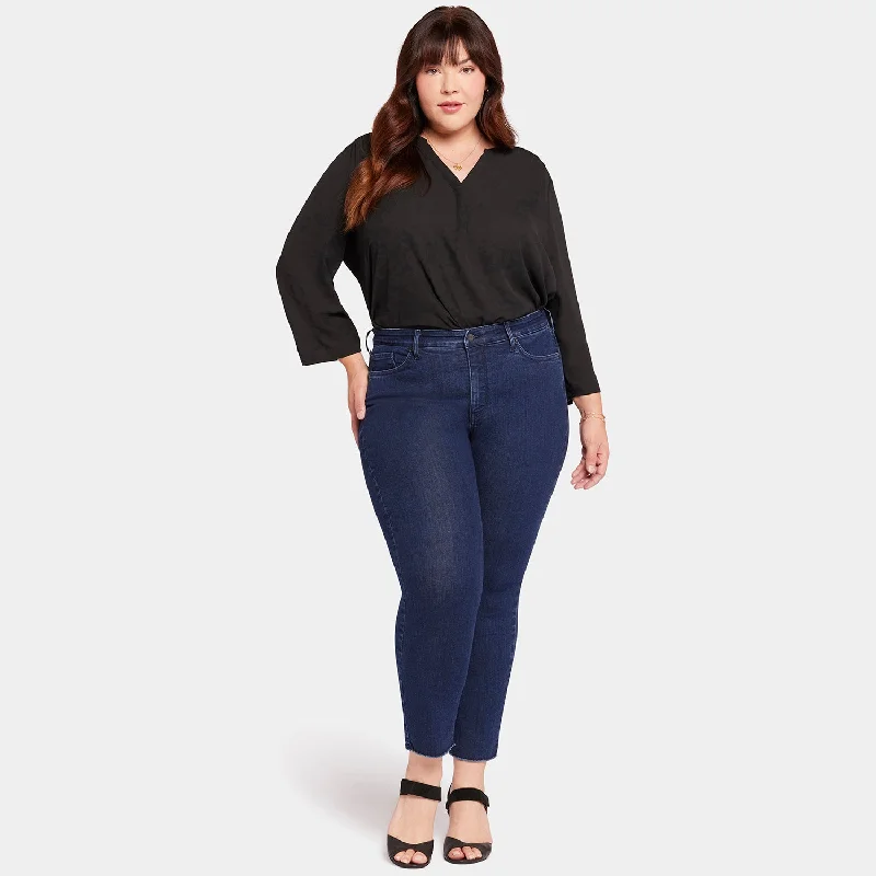 Sheri Slim Ankle Jeans In Plus Size - Mystique