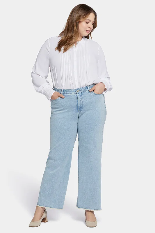 Teresa Wide Leg Ankle Jeans In Plus Size - Westminster