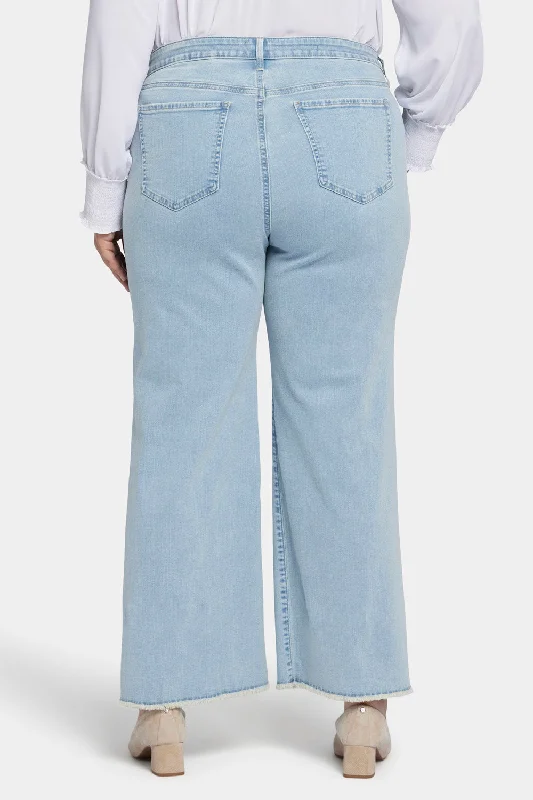 Teresa Wide Leg Ankle Jeans In Plus Size - Westminster