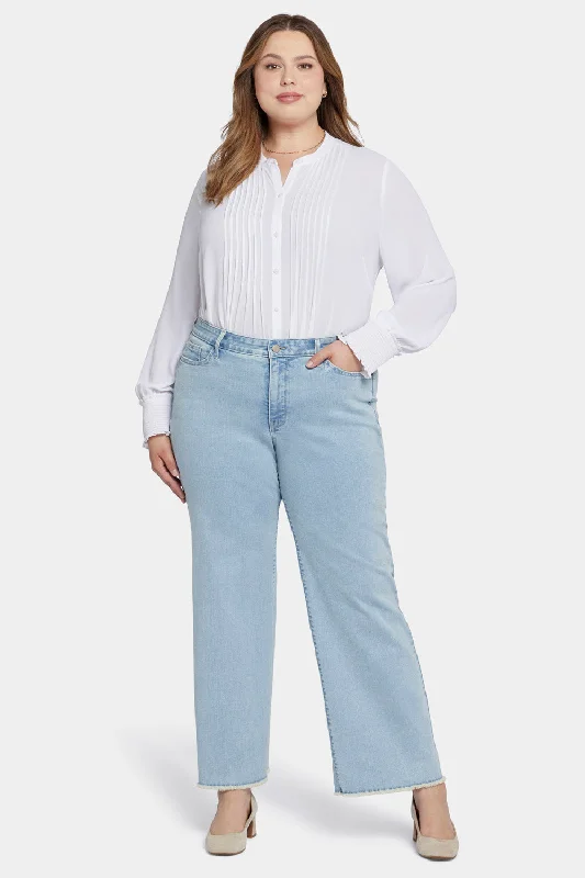 Teresa Wide Leg Ankle Jeans In Plus Size - Westminster