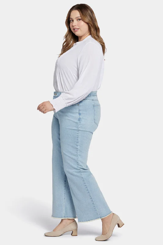 Teresa Wide Leg Ankle Jeans In Plus Size - Westminster