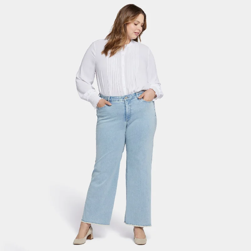 Teresa Wide Leg Ankle Jeans In Plus Size - Westminster