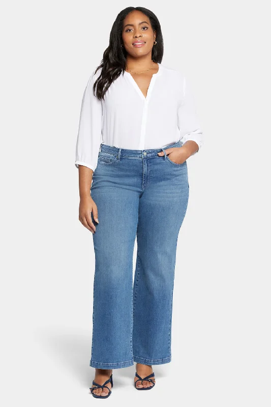 Teresa Wide Leg Jeans In Plus Size - Sweetbay