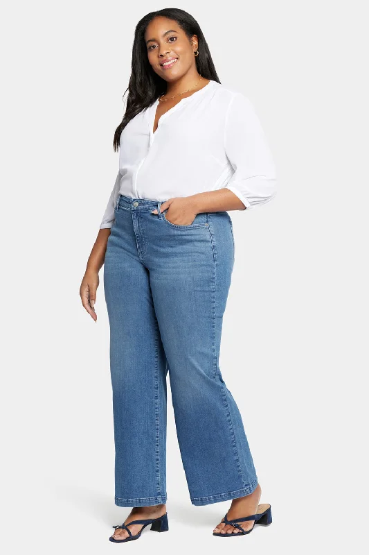 Teresa Wide Leg Jeans In Plus Size - Sweetbay