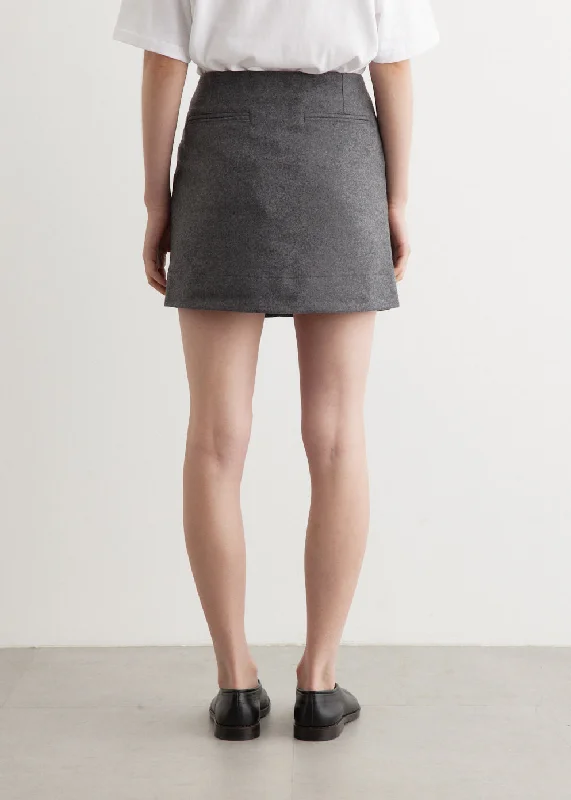 Wool Mini Skirt