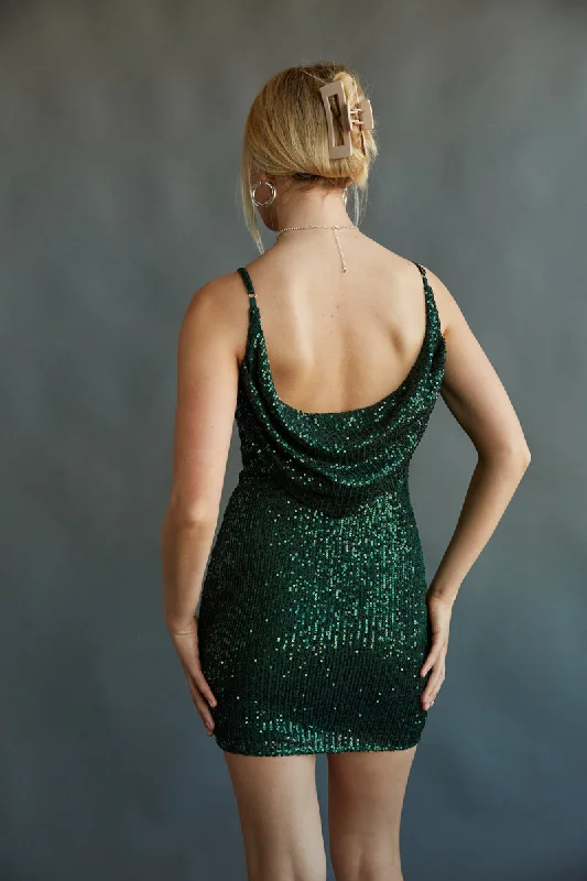 Selena Open Back Sequin Mini Dress