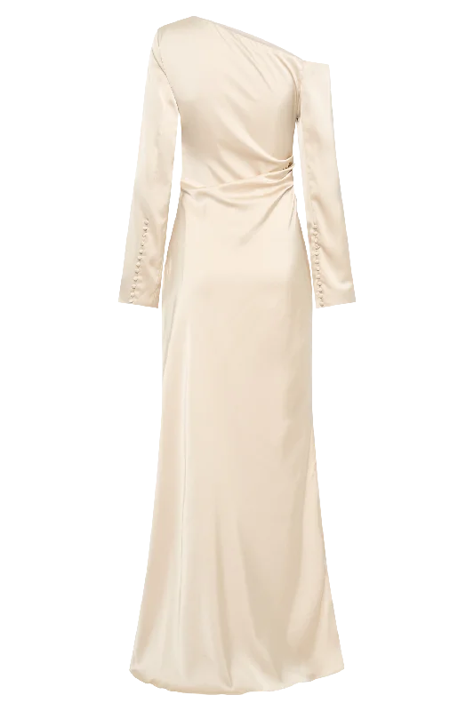 Avery Long Sleeve Maxi Dress - Gold