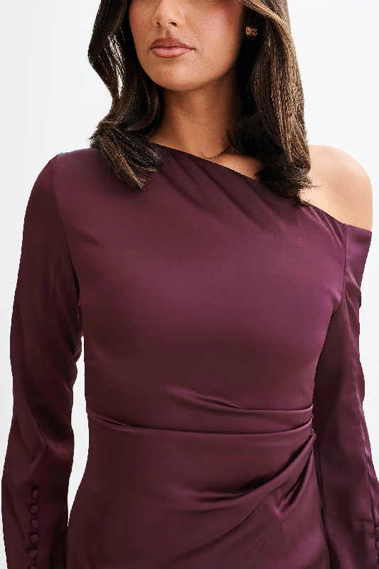 Avery Long Sleeve Maxi Dress - Plum