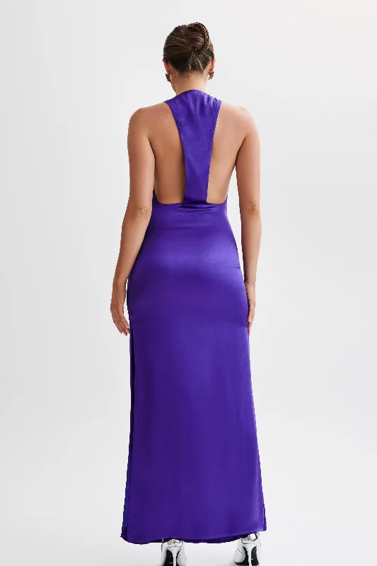 Jacquelyn Racerback Maxi Dress - Deep Purple