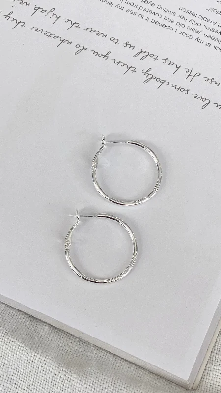 Leni Hoops - Silver