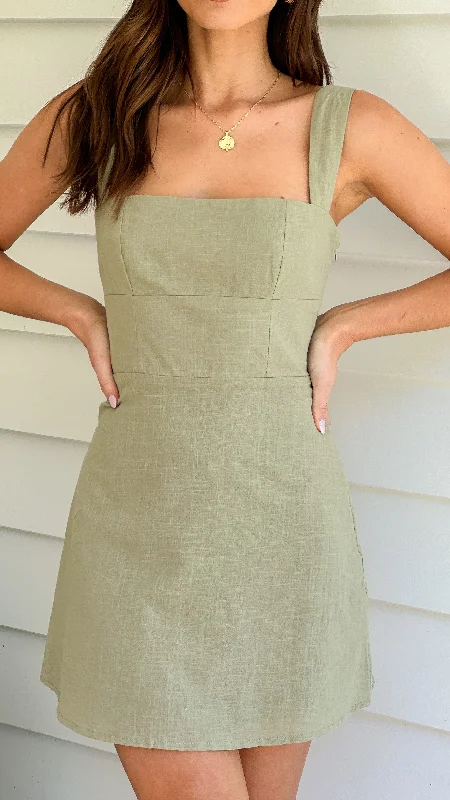 Nadalia Mini Dress - Sage