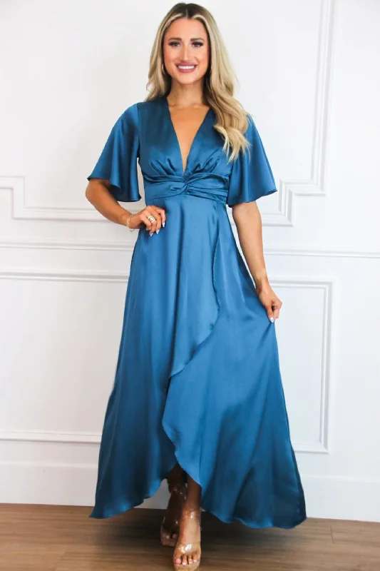 Before You Go Maxi Dress: Teal