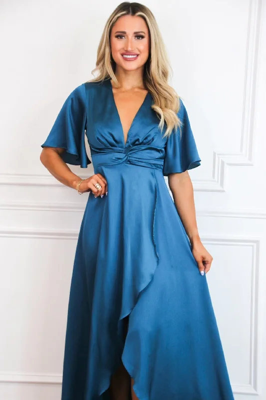 Before You Go Maxi Dress: Teal