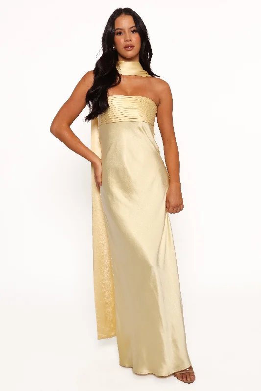 Elsa Maxi Dress - Lemon