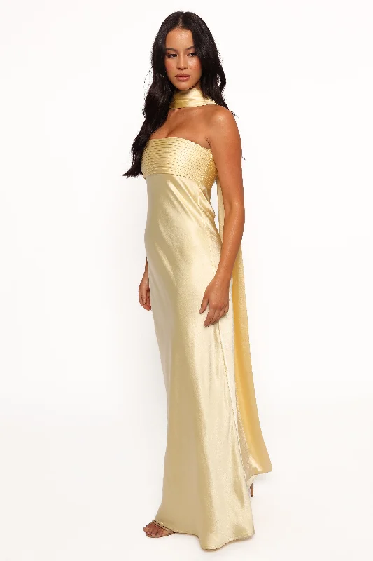 Elsa Maxi Dress - Lemon