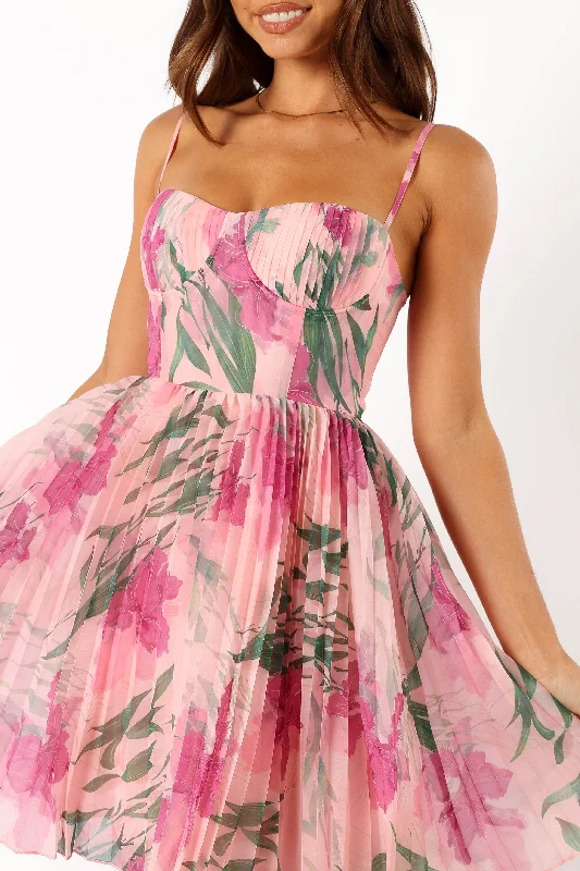 Achanti Mini Dress - Pink Floral