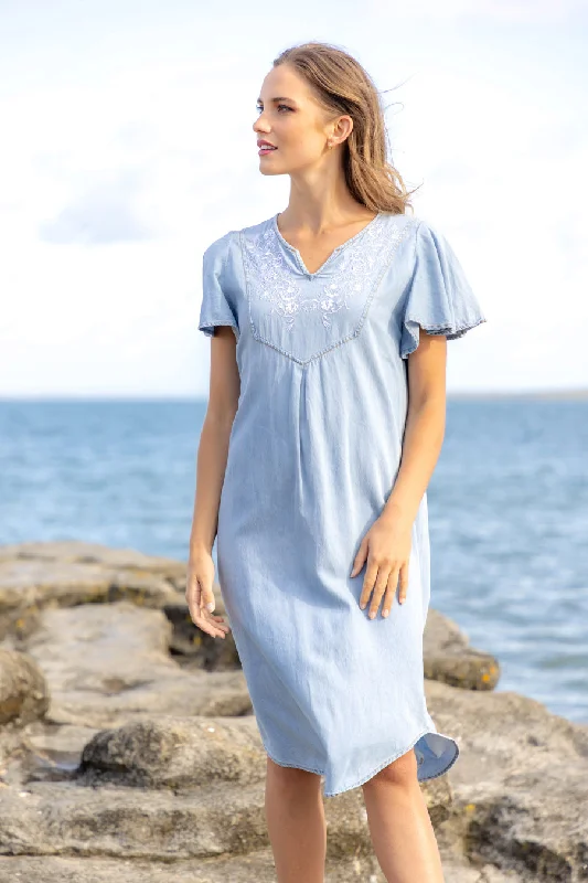 Anya Midi Denim Dress