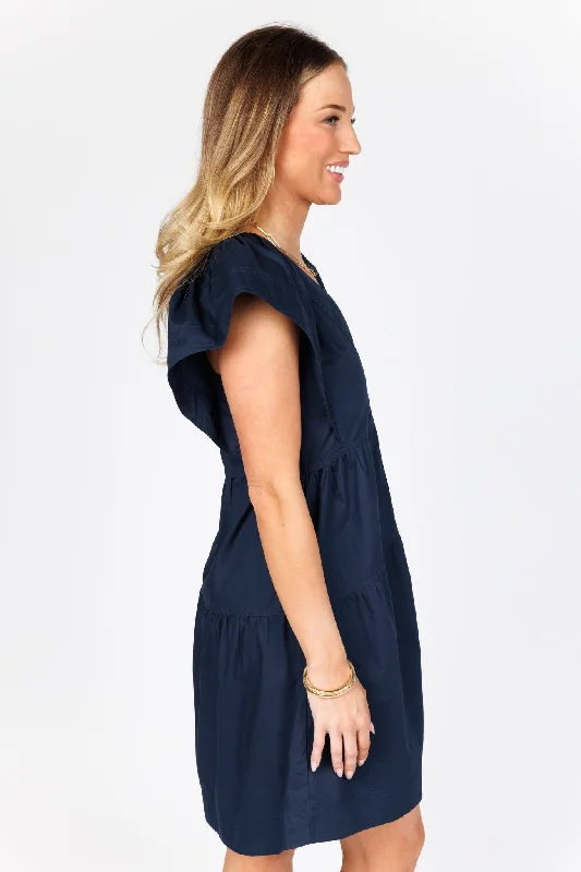 Caitlyn Dress- Navy