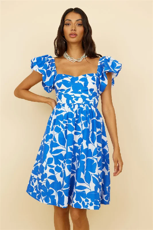 Core Values Midi Dress Blue