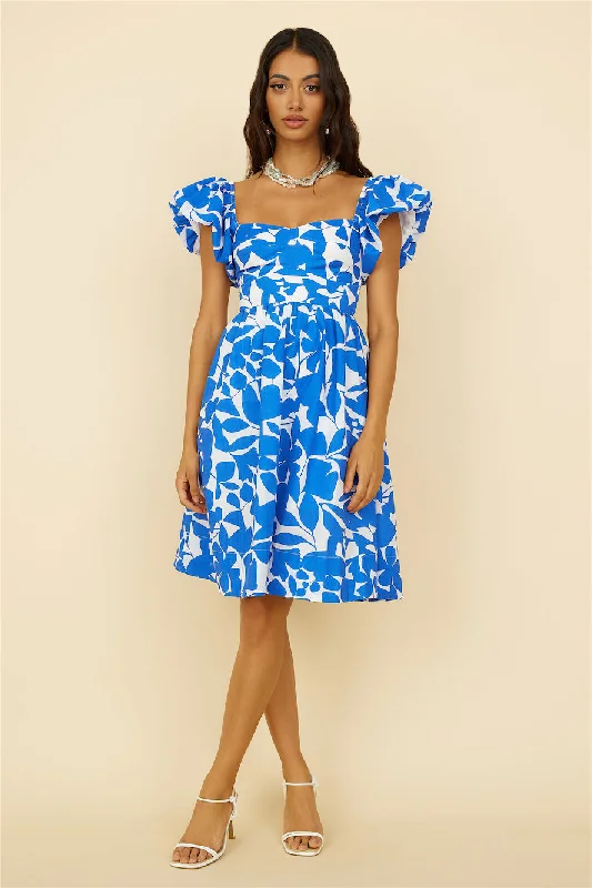 Core Values Midi Dress Blue