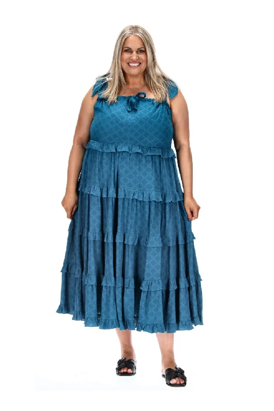 Mila Midi Dress Teal