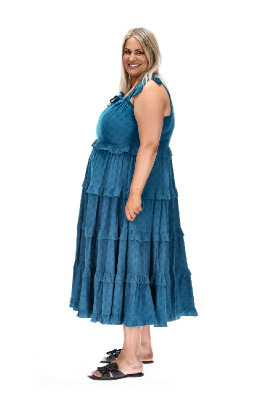 Mila Midi Dress Teal