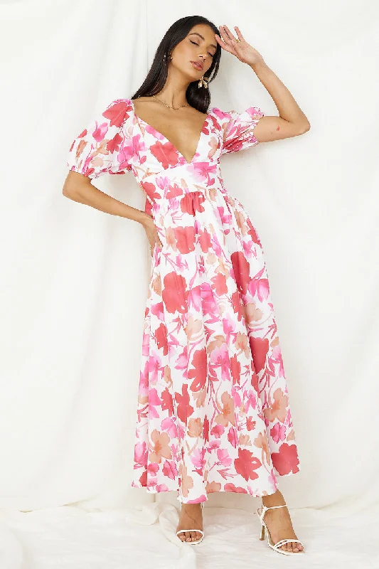 Sugar Rush Midi Dress Pink