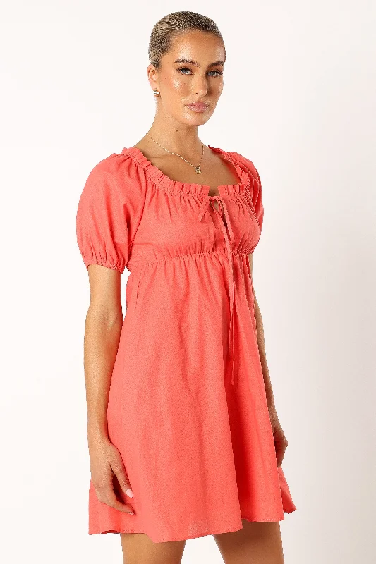 Taylin Mini Dress - Coral