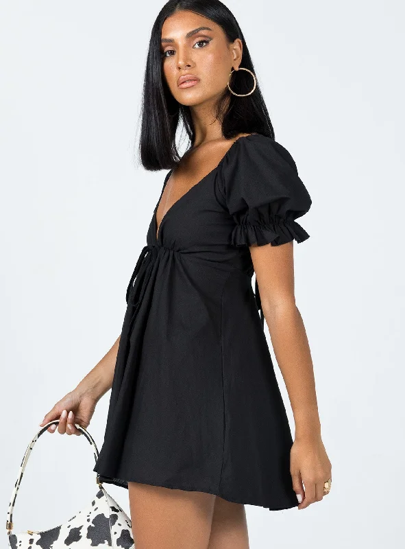 Blissful Mini Dress Black