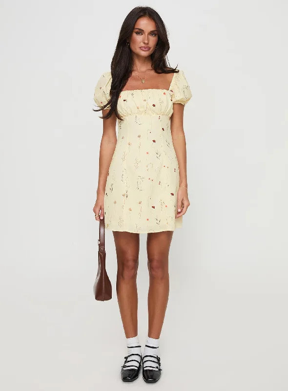 Luvva Mini Dress Lemon