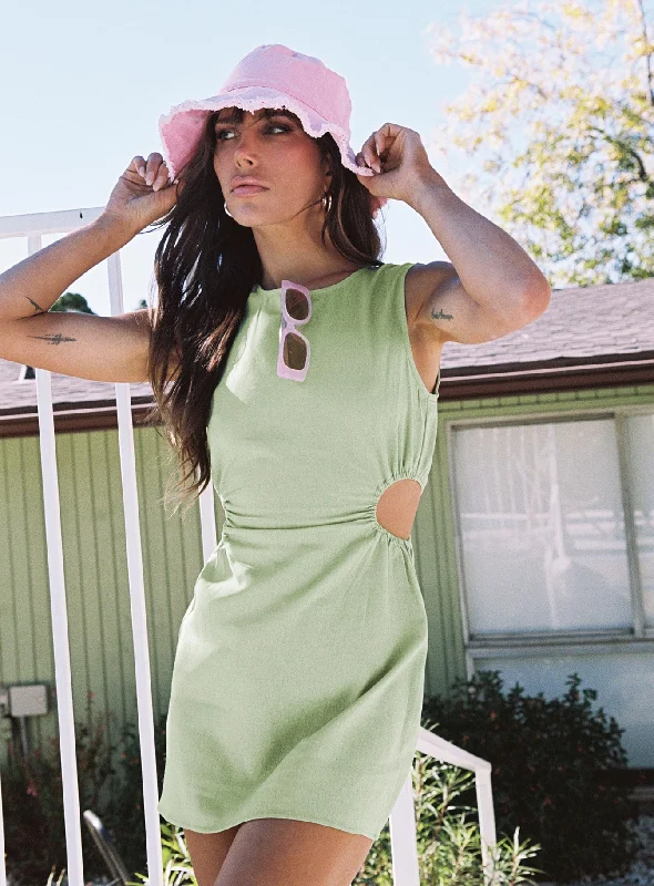 Mayzie Mini Dress Green