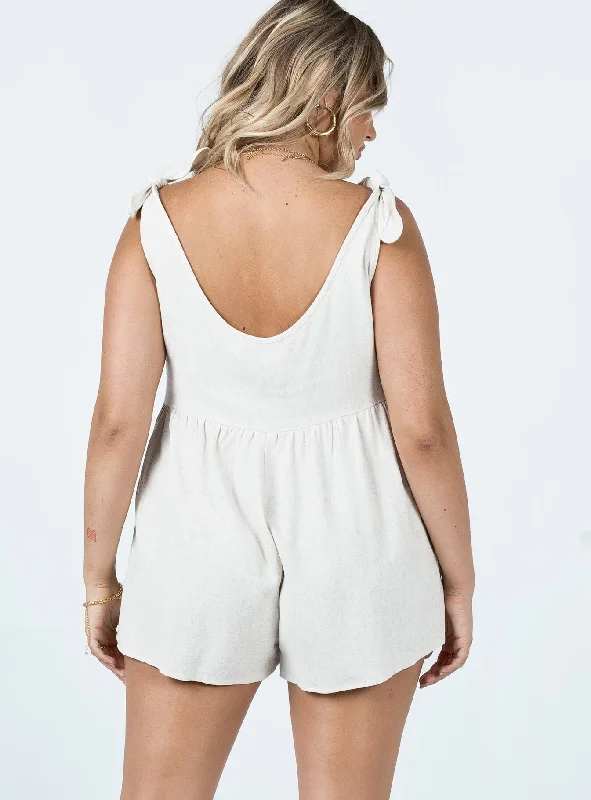 Tay Romper Beige