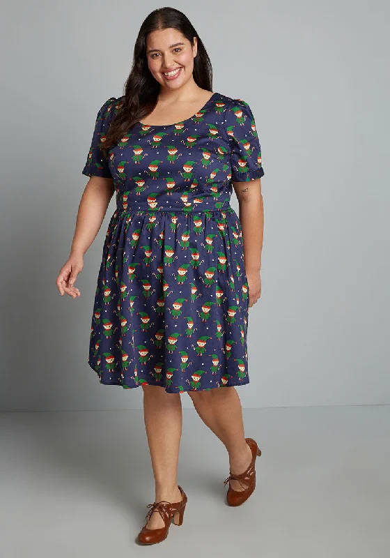 What's The Scoop? A-Line Dress