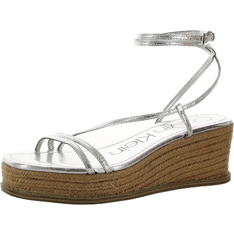 Calvin Klein Womens Neve Comfort Insole Wedges Platform Sandals