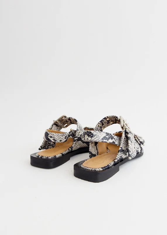 Chunky Buckle Ballerinas