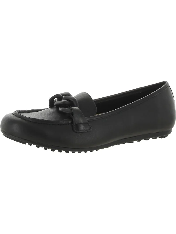 Cullen Womens Leather Moccasin Loafers