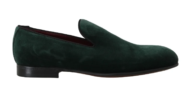 Dolce & Gabbana Elegant  Suede Slip-On Women's Loafers