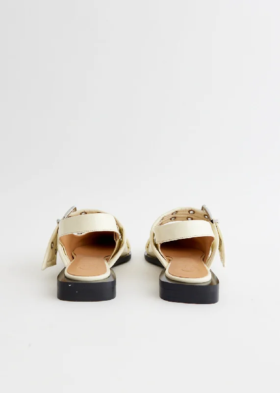 Feminine Buckle Ballerinas