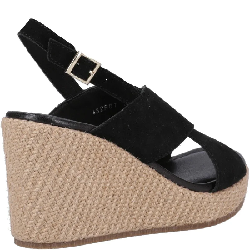 Black Perrie Wedge Sandals