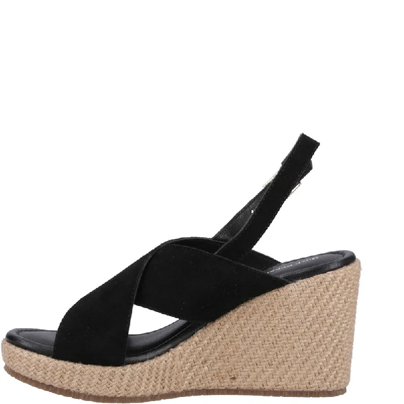 Black Perrie Wedge Sandals