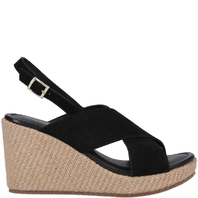 Black Perrie Wedge Sandals