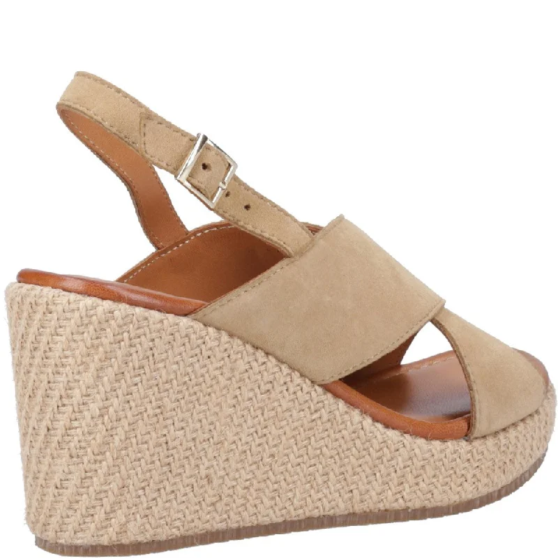 Taupe Perrie Wedge Sandals