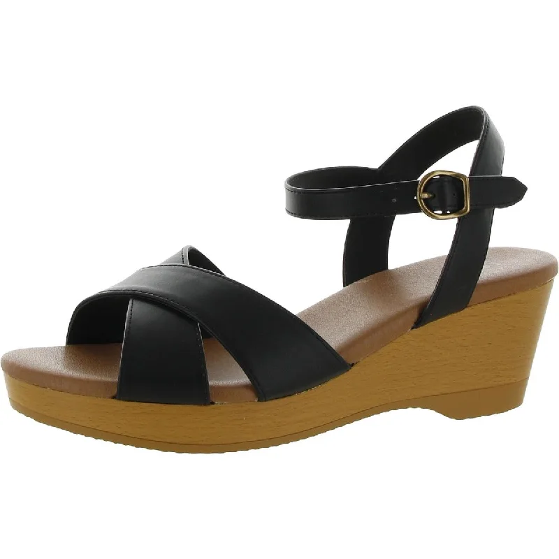 Style & Co. Womens Chloe Comfort Insole Ankle Wedge Sandals