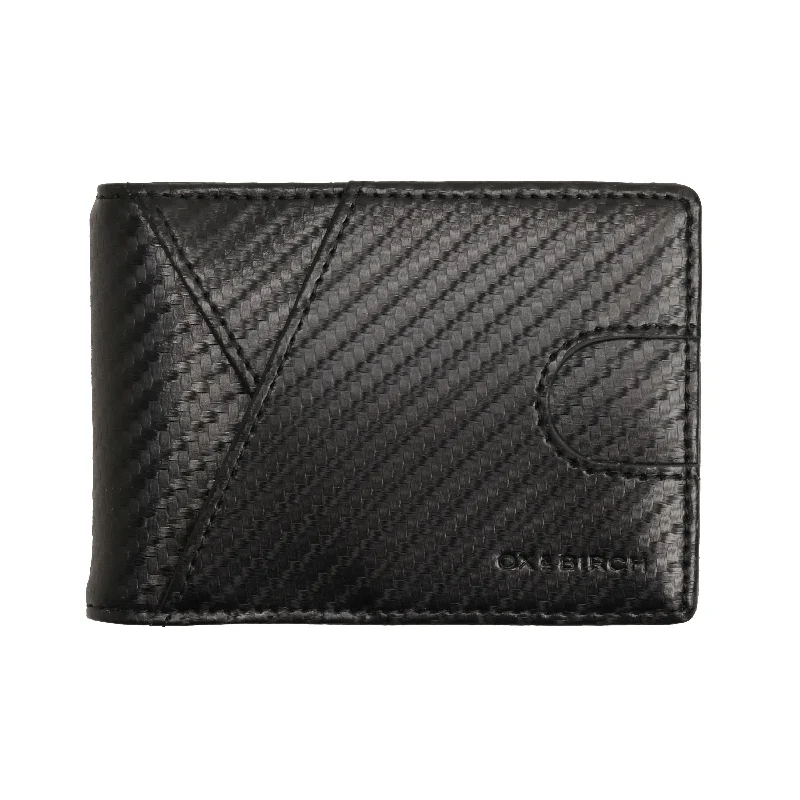 Black Carbon Fiber Slim Wallet | Flynn