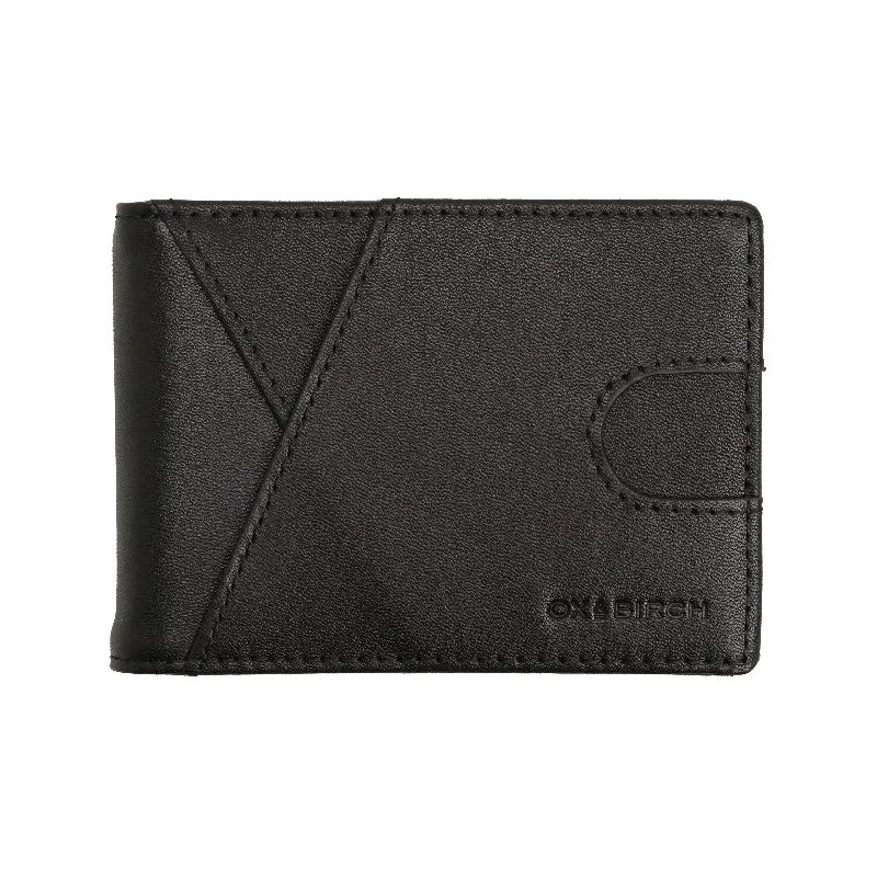 Black Leather Slim Wallet | Carson